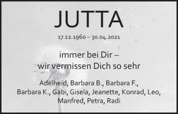 Anzeige von Jutta Pickel von MGO