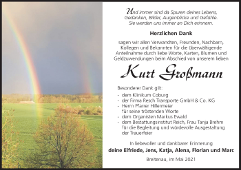 Anzeige von Kurt Großmann von MGO