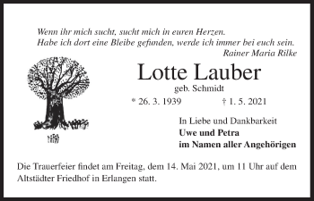 Anzeige von Lotte Lauber von MGO