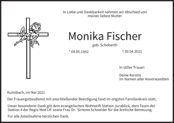Anzeige von Monika Fischer von MGO