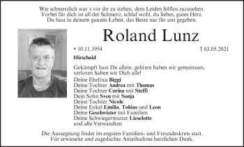 Anzeige von Roland Lunz von MGO