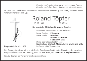 Anzeige von Roland Töpfer von MGO
