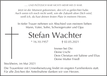 Anzeige von Stefan Wachter von MGO