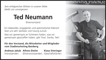 Anzeige von Ted Neumann von MGO
