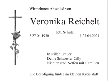 Anzeige von Veronika Reichelt von MGO