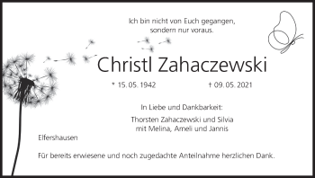 Anzeige von Christi Zahaczewski von MGO
