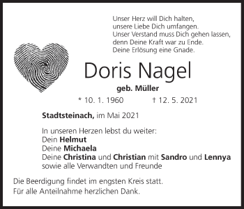 Anzeige von Doris Nagel von MGO