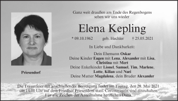 Anzeige von Elena Kepling von MGO