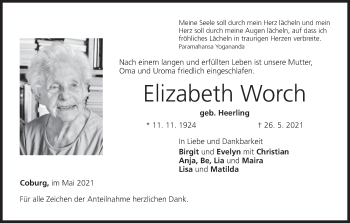 Anzeige von Elizabeth Worch von MGO