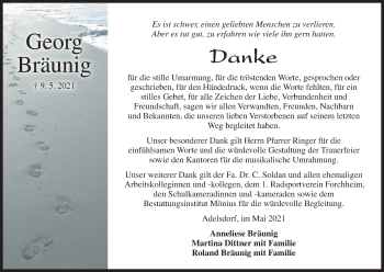 Anzeige von georg Bräunig von MGO