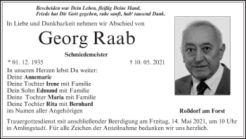 Anzeige von Georg Raab von MGO