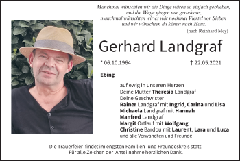 Anzeige von Gerhard Landgraf von MGO