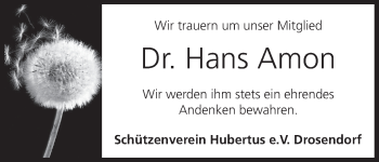Anzeige von Hans Amon von MGO