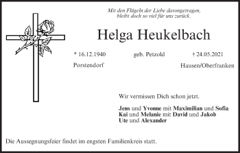 Anzeige von Helga Heukelbach von MGO
