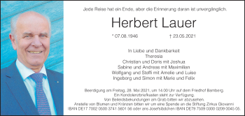 Anzeige von Herbert Lauer von MGO