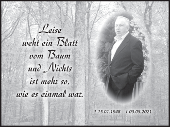 Anzeige von In Gedenken  von MGO