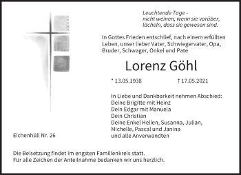 Anzeige von Lorenz Göhl von MGO