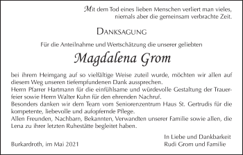Anzeige von Magdalena Grom von MGO
