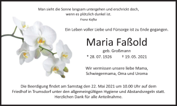Anzeige von Maria Faßold von MGO