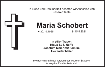 Anzeige von Maria Schobert von MGO