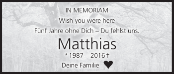 Anzeige von Matthias  von MGO