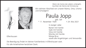Anzeige von Paula Jopp von MGO
