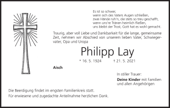 Anzeige von Philipp Lay von MGO