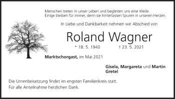 Anzeige von Roland Wagner von MGO