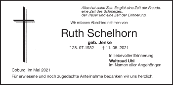 Anzeige von Ruth Schelhorn von MGO