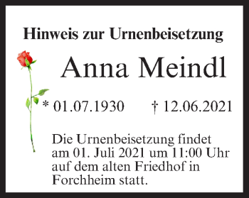 Anzeige von Anna Meindl von MGO