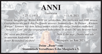 Anzeige von Anni  von MGO