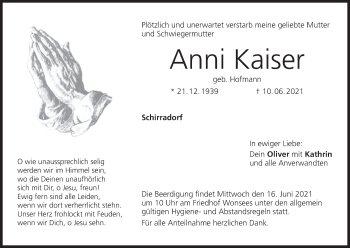 Anzeige von Anni Kaiser von MGO