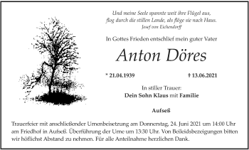 Anzeige von Anton Döres von MGO