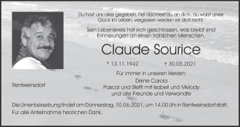 Anzeige von Claude Sourice von MGO