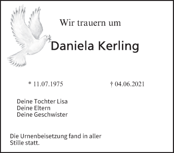 Anzeige von Daniela Kerling von MGO
