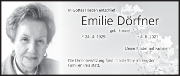 Anzeige von Emilie Dörfner von MGO