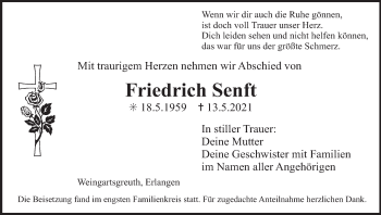 Anzeige von Friedrich Senft von MGO