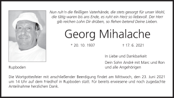 Anzeige von Georg Mihalache von MGO