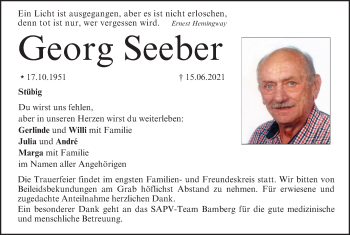 Anzeige von Georg Seeber von MGO