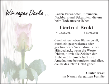 Anzeige von Gertrud Brokt von MGO