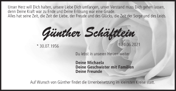 Anzeige von Günther Schäftlein von MGO