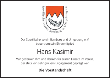 Anzeige von Hans Kasimir von MGO