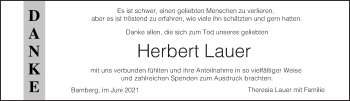 Anzeige von Herbert Lauer von MGO
