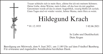 Anzeige von Hildegund Krach von MGO