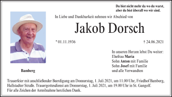 Anzeige von Jakob Dorsch von MGO