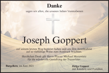 Anzeige von Joseph Goppert von MGO