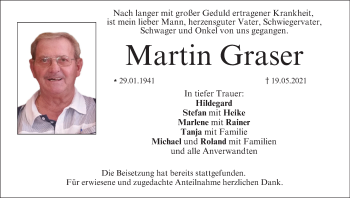 Anzeige von Martin Graser von MGO