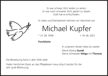 Anzeige von Michael Kupfer von MGO