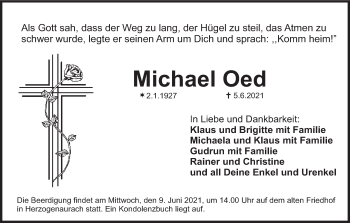 Anzeige von Michael Oed von MGO