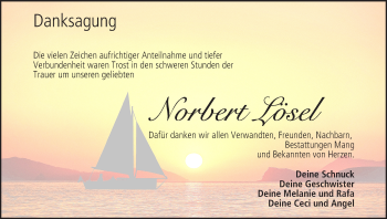 Anzeige von Norbert Lösel von MGO